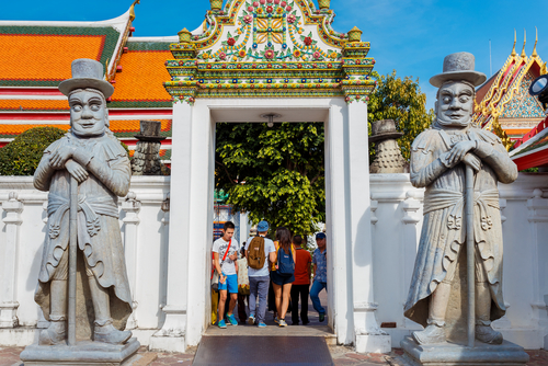 Farang Guards Wat Pho Bangkok