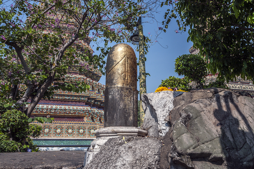 Siva lingam Wat Pho Bangkok
