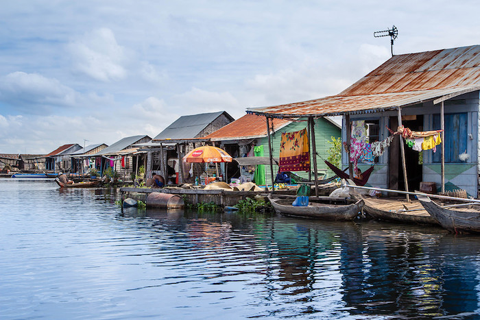 Pływające domy Jezioro Tonle Sap